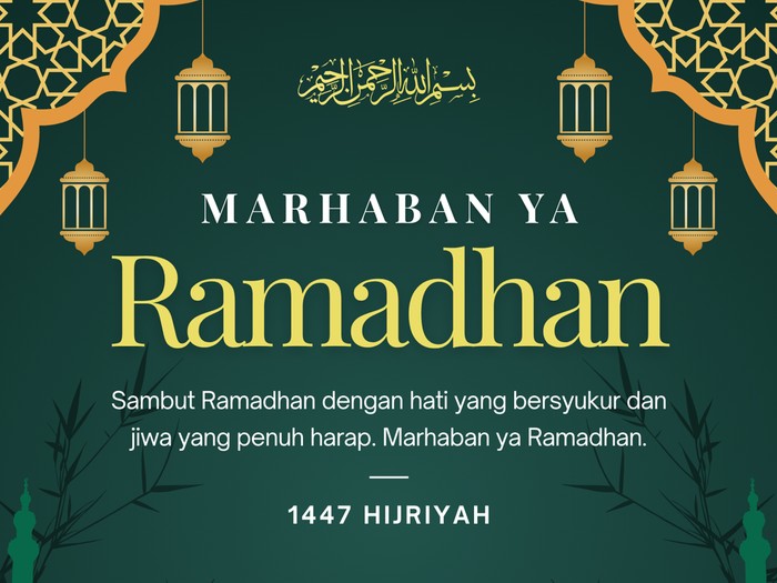 Ucapan Marhaban ya Ramadhan 2026 terbaru.