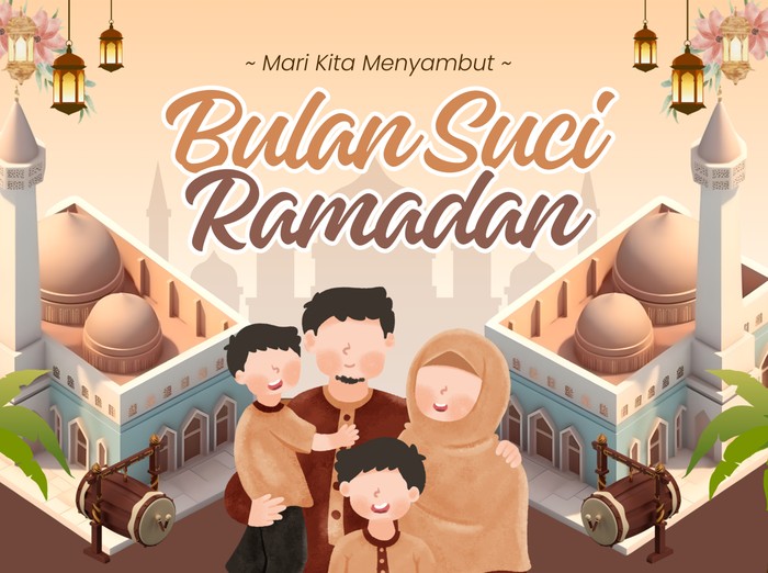 Poster Menyambut Bulan Ramadhan 2026