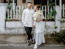 Reza SMASH Nikah di KUA, Sang Istri Cantik Pakai Baju Pengantin Sewaan