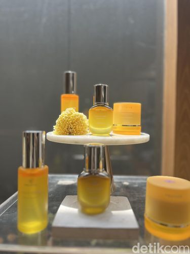 dr. Abelina Dini Fitria, dokter estetika (dokter kecantikan) dan influencer, saat launching Vita C Glow Trueve.