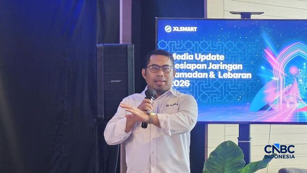 XLSMART memprediksi lonjakan trafik data jelang Lebaran 2026 mencapai sekitar 27% dibandingkan periode normal.  (CNBC Indonesia/Intan Rakhmayanti Dewi)