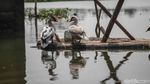 Banjir di Desa Buni Bakti Bekasi Berangsur Surut