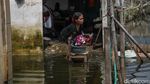 Banjir di Desa Buni Bakti Bekasi Berangsur Surut