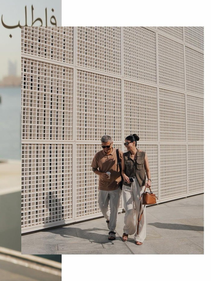 Gading Marten dan Medina Dina Jalan-jalan di Abu Dhabi.
