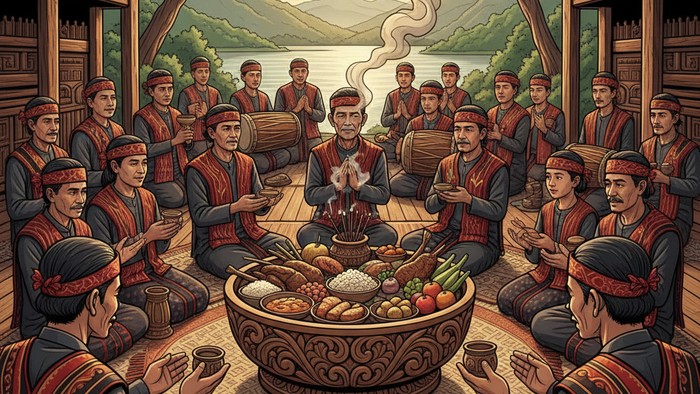 Ilustrasi Songgot-songgot. (Gemini AI)