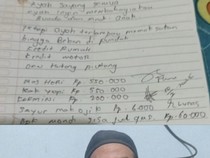 Secarik Kertas dari Ayah di Palembang yang Hilang: Rinci Utang Sayur