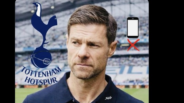 Meme Kocak Xabi Alonso Matikan HP Saat Tahu Spurs Cari Manajer Baru