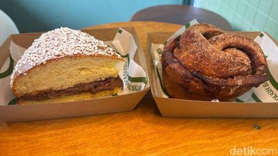 Sedapnya Sarapan  Brioche Cinnamon Roll hingga Kopi di Bakery Halal di Singapura