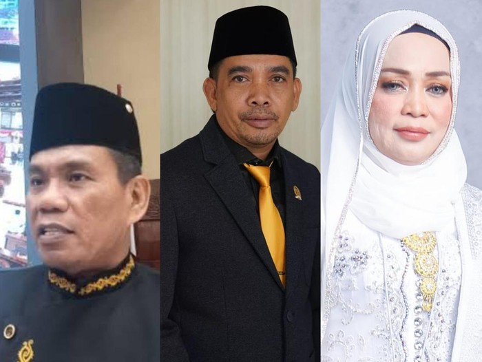 Tiga kandidat calon Ketua Komite Olahraga Nasional Indonesia (KONI) Kalimantan Timur periode 2026-2030, yaitu Rusman Yakub, Alwi Al Qadri, dan Syahariah Mas’ud. (dok.istimewa)