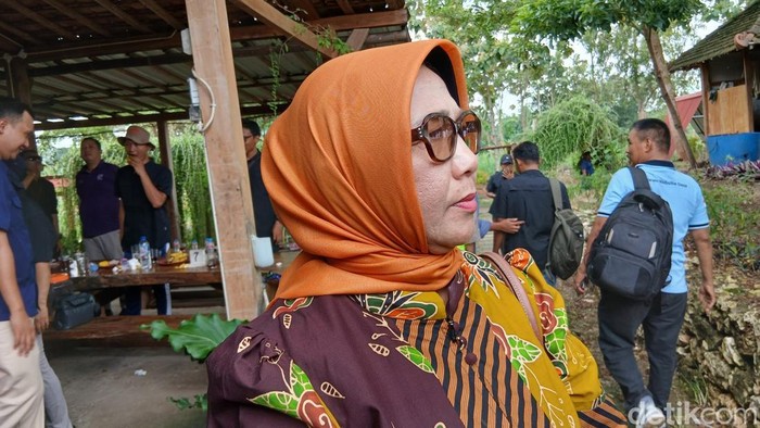 Wakil Bupati Blora Sri Setyorini saat ditemui seusai menghadiri acara Hari Pers Nasional di Todanan, Blora.