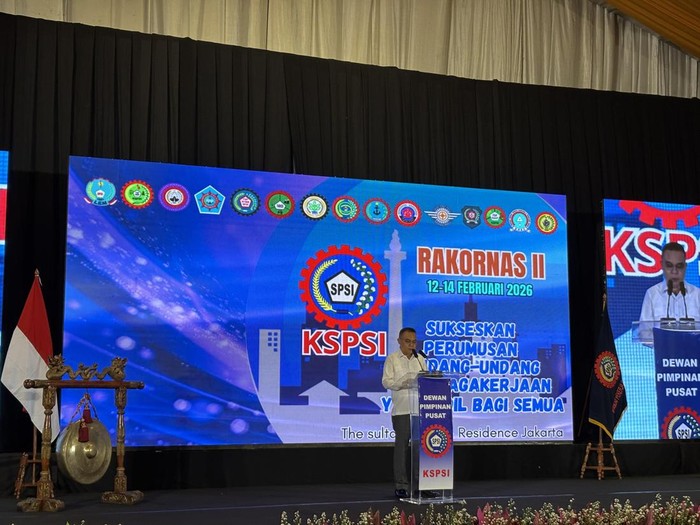 **Dasco Jamin Kerja Sama dengan Buruh, Buka Rakornas KSPSI Bahas Revisi UU Ketenagakerjaan**