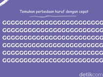 Uji Ketelitian Mata, Temukan Huruf dan Angka yang Berbeda!