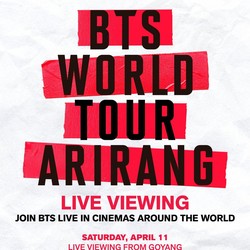 Konser BTS Arirang Siap Tayang di Bioskop!
