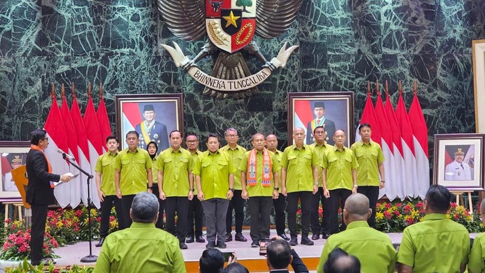 Pelantikan Forki Jakarta 2026-2030 di Gedung Balaikota, Jakarta Pusat, Rabu (11/2), dipimpin oleh Gubernur DKI Jakarta Pramono Anung.