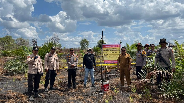 Polres Siak Tangkap Pembakar 10 Hektare Lahan di Sungai Apit, Tegaskan Tindakan Tegas