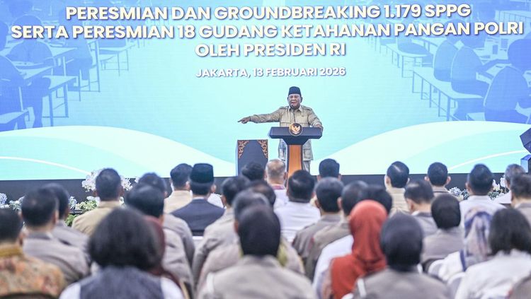Prabowo Resmikan 1.072 SPPG dan Gudang Pangan Polri