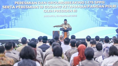 Prabowo Resmikan 1.072 SPPG dan Gudang Pangan Polri