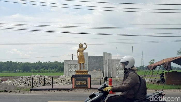 Progres pembangunan monumen dan museum Marsinah di Nganjuk