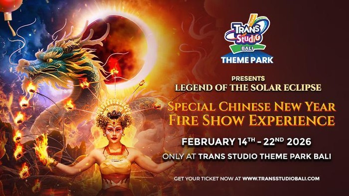 Imlek 2026 di Bali! Dengan Pertunjukan Api Spektakuler di Trans Studio Theme Park Bali
