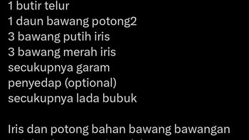 Dibalas dengan resep Tahu bom atau bejek. Foto: X.com