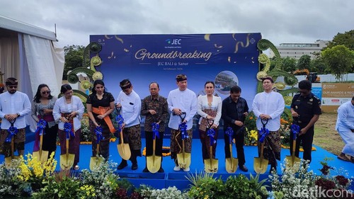 Groundbreaking JEC Bali @Sanur di KEK Sanur, Sabtu (14/2/2026).