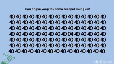 Hanya untuk Pemilik Mata Super, Bisa Temukan Angka yang Berbeda?