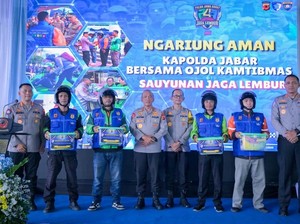 Kapolda Jabar Ajak Ribuan Ojol Jaga Kondusivitas Jelang Ramadan