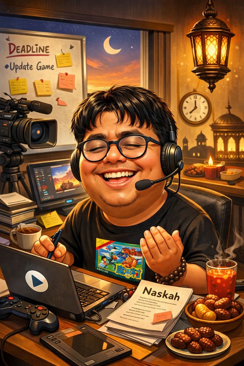 Karikatur Ramadan Pakai ChatGPT