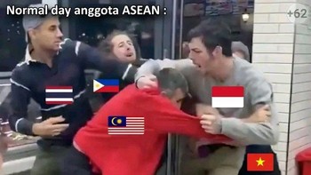 SEAblings vs Knetz masih memanaskan timeline media sosial. Tak hanya balas komentar, meme kocak pun ikut meramaikan. Foto: X.com