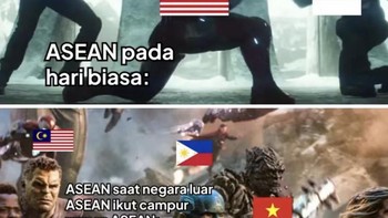 Hari biasa vs ada yang mengusik warga ASEAN. Foto: X.com