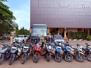 Polisi Sita 16 Motor-1 Bus Bodong Diduga Hasil Kejahatan di Cilegon