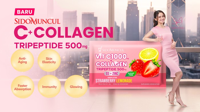 Ilustrasi minuman yang memiliki manfaat kolagen bagi wajah dan tubuh.