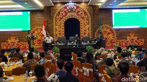 Sosialisasi KUHP dan KUHAP di PT Denpasar, Jumat (13/2/2026). (Ahmad Firizqi Irwan/detikBali).