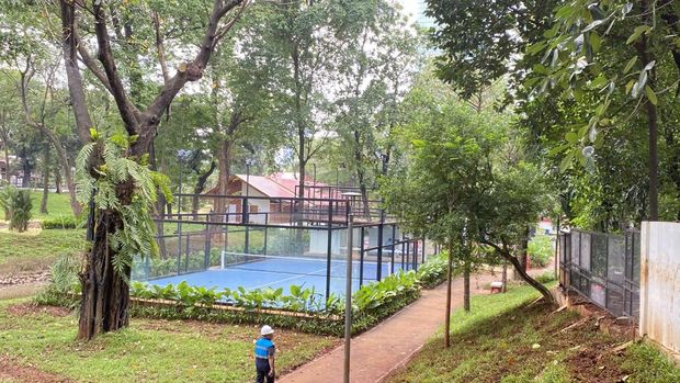 Taman Bendera Pusaka di Jakarta Selatan, yang akan segera diresmikan.
