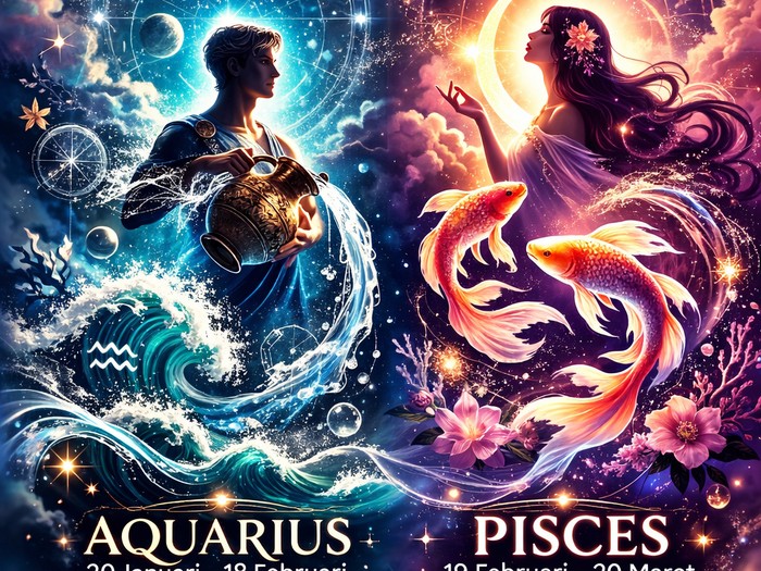 Zodiak Februari: Aquarius dan Pisces