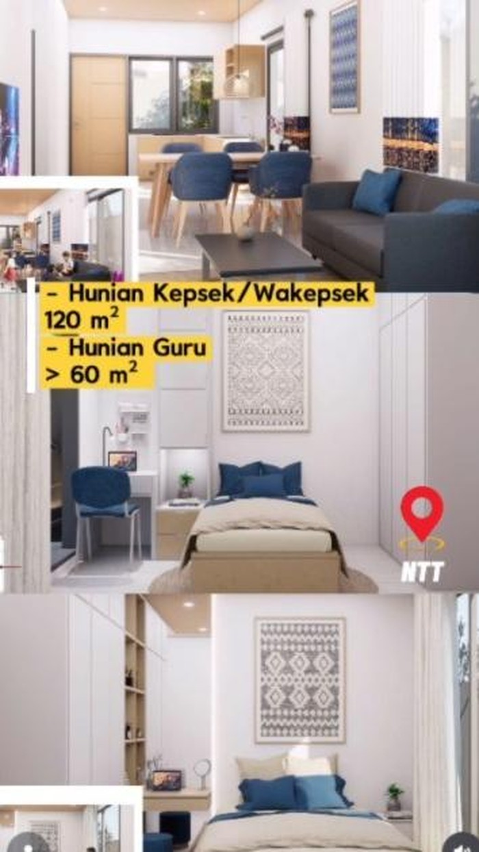 Hunian kepsek-guru SMA Garuda