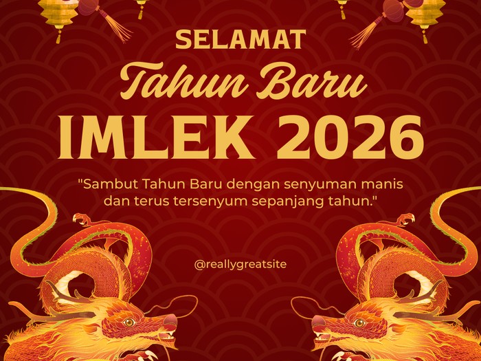 Yuk, bagikan Twibbon Imlek untuk merayakan tahun baru China 2026.