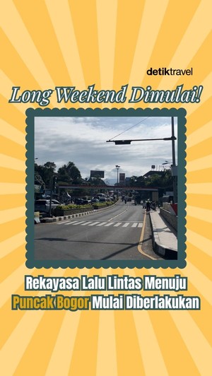 Video: Long Weekend, Rekayasa Lalin di Puncak Bogor Diberlakukan