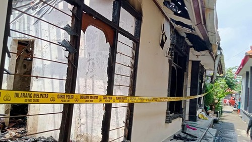 Musibah kebakaran menghanguskan rumah warga di Banjar Dinas Kelodan, Desa Ringdikit, Kecamatan Seririt, Buleleng, Bali, Minggu (15/2/2026). (Foto: BPBD Buleleng)