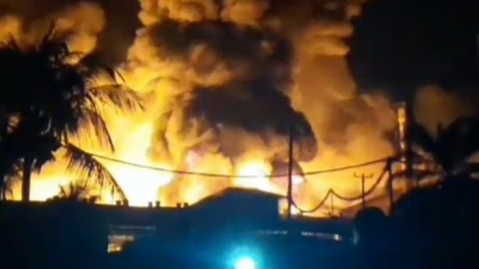 Pabrik tapioka di Lampung Tengah terbakar