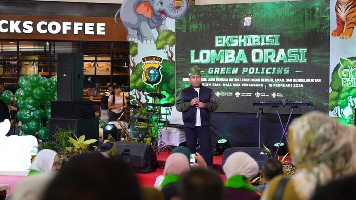 **Pelajar dan Mahasiswa Riau Bersuara untuk Lingkungan dengan Orasi Green Policing**