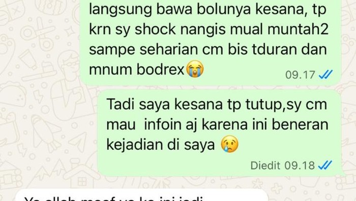 Temuan cicak di bolu ketan hitam