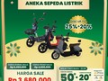 Sepeda Listrik Diskon Hingga 45% di Transmart Full Day Sale
