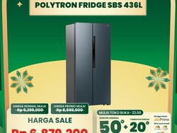Ada Diskon Gede Kulkas Side by Side Polytron di Transmart Full Day Sale
