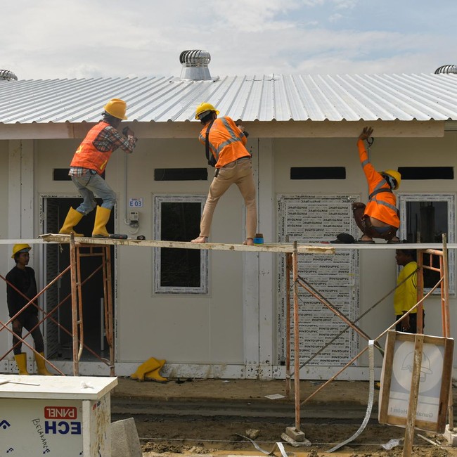 Dikebut Jelang Ramadan, Huntara Penyintas Bencana di Pidie Jaya Segera Rampung