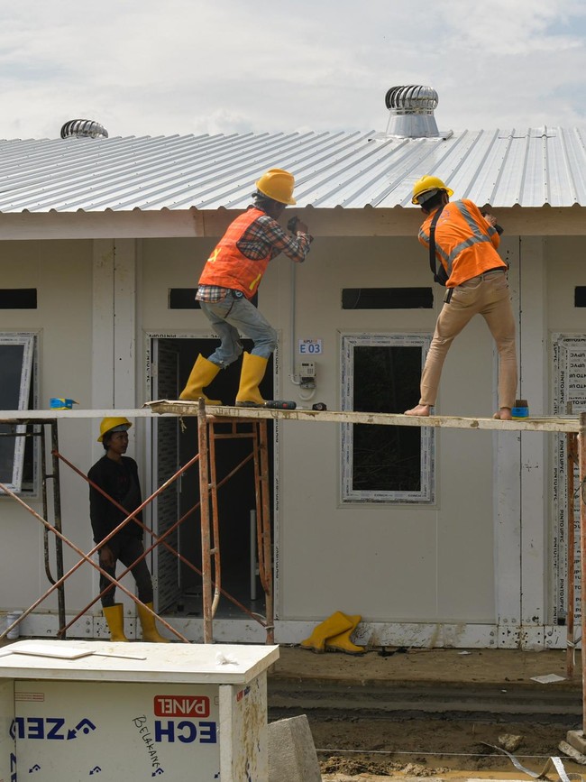 Dikebut Jelang Ramadan, Huntara Penyintas Bencana di Pidie Jaya Segera Rampung