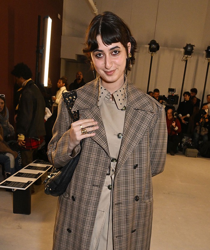 Rama Duwaji at the Diotima fashion show as part of RTW Fall 2026 on February 15, 2026 in New York, New York. (Photo by Gilbert Flores/WWD via Getty Images)