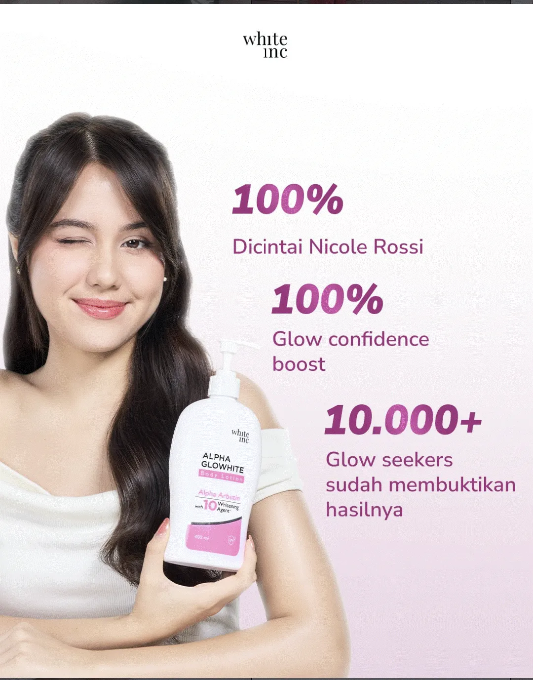 Hand body lotion White Inc