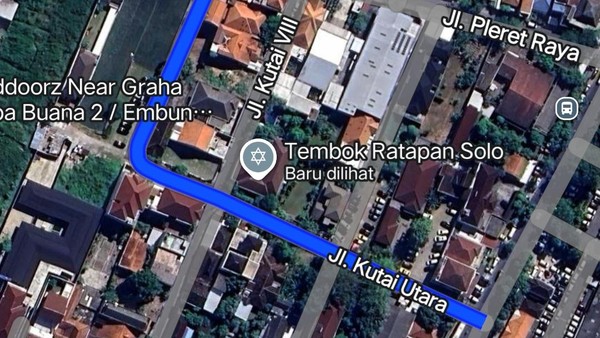 Viral Rumah Jokowi Diberi Nama 'Tembok Ratapan Solo' di Google Maps
