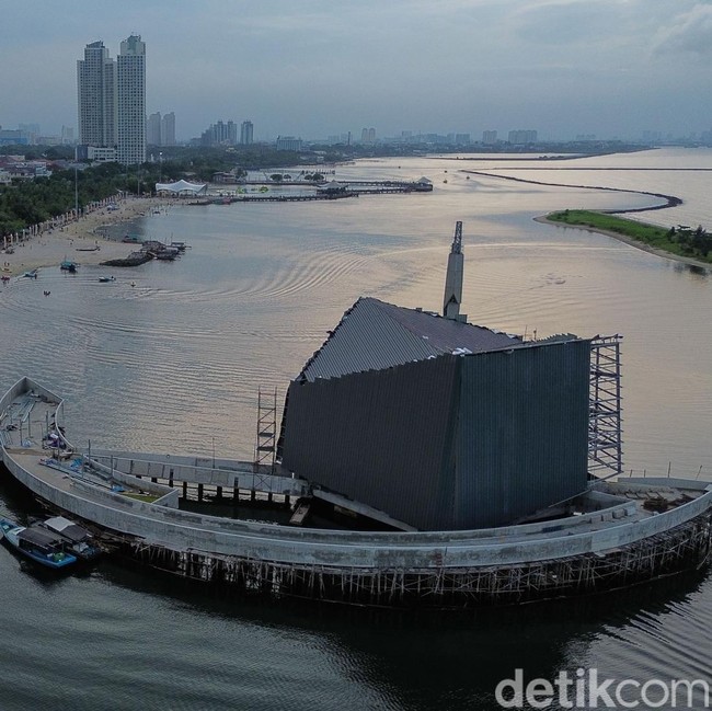 Melihat Progres Masjid Apung Pertama di Jakarta, Ikonik dan Ramah Lingkungan
